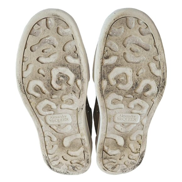 ALEXANDER MCQUEEN GREEN PLIMSOLL SNEAKERS (35/36) - Picture 9 of 9